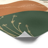 抽象芸術フローラアートプリント ポスター (角)