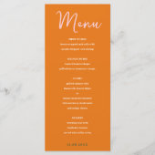 抽象芸術フローライエロー&オレンジピンクのミックスとマッチ メニュー (正面)