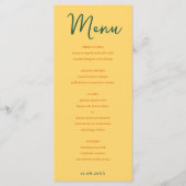 抽象芸術フローライエロー&ピンクミックス&マッチメニュー メニュー (正面)