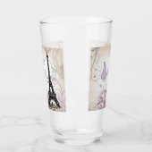 抽象芸術フローラエッフェルタワーガラスタンブラー タンブラーグラス (左)