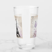 抽象芸術フローラエッフェルタワーガラスタンブラー タンブラーグラス (右)