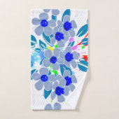 抽象芸術フローラオフセット バスタオルセット (ハンドタオル)