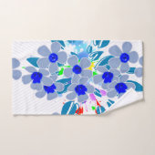 抽象芸術フローラオフセット バスタオルセット (ハンドタオル)