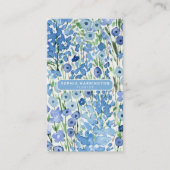 抽象芸術フローラカスタムQRコードスキャン可能フローリスト 名刺 (正面)