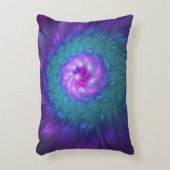 抽象芸術フローラカラフル美しいフラワー アクセントクッション (正面(垂直))