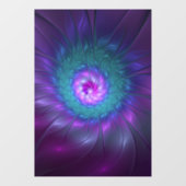 抽象芸術フローラカラフル美しいフラワー ウィンドウサイン (シート)