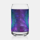 抽象芸術フローラカラフル美しいフラワー ガラス缶 (右)