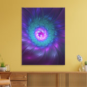 抽象芸術フローラカラフル美しいフラワー キャンバスプリント (インサイチュ (リビング))