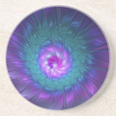 抽象芸術フローラカラフル美しいフラワー コースター (正面)