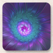 抽象芸術フローラカラフル美しいフラワー コースター (正面)