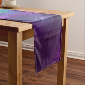 抽象芸術フローラカラフル美しいフラワー ショートテーブルランナー (インサイチュ)