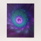 抽象芸術フローラカラフル美しいフラワー ジグソーパズル (縦)