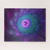 抽象芸術フローラカラフル美しいフラワー ジグソーパズル (横)