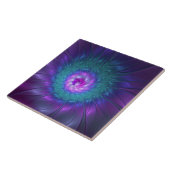 抽象芸術フローラカラフル美しいフラワー タイル (側面)