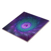 抽象芸術フローラカラフル美しいフラワー タイル (側面)