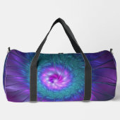 抽象芸術フローラカラフル美しいフラワー ダッフルバッグ (正面)
