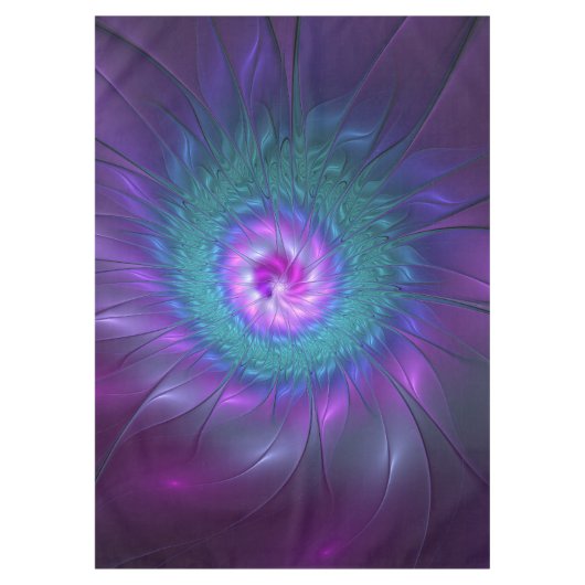 抽象芸術フローラカラフル美しいフラワー テーブルクロス (正面)