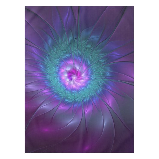 抽象芸術フローラカラフル美しいフラワー テーブルクロス (正面)