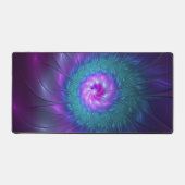 抽象芸術フローラカラフル美しいフラワー デスクマット (正面)