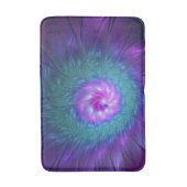 抽象芸術フローラカラフル美しいフラワー バスマット (正面縦)