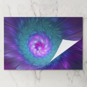 抽象芸術フローラカラフル美しいフラワー ペーパーパッド (折り畳み)