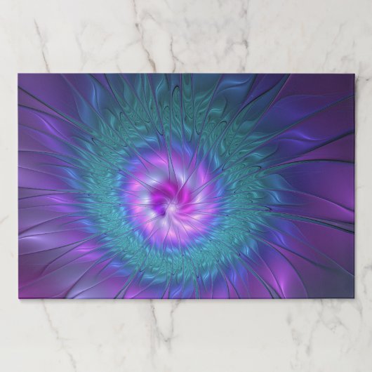 抽象芸術フローラカラフル美しいフラワー ペーパーパッド (正面)