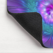 抽象芸術フローラカラフル美しいフラワー マウスパッド (コーナー)