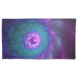 抽象芸術フローラカラフル美しいフラワー 枕カバー