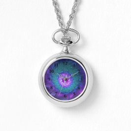 抽象芸術フローラカラフル美しいフラワー 腕時計