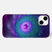 抽象芸術フローラカラフル美しいフラワー Case-Mate iPhoneケース (裏面 (横))