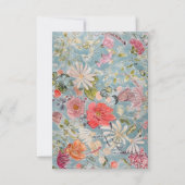 抽象芸術フローラカード サンキューカード (正面)