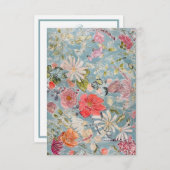 抽象芸術フローラカード サンキューカード (正面/裏面)