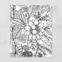 抽象芸術フローラガーデンデザインカラーリングin page