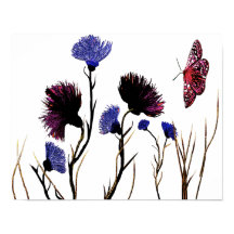 抽象芸術フローラキャンバス