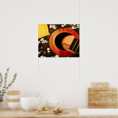 抽象芸術フローラギターポスター ポスター (キッチン)