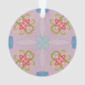 抽象芸術フローラクロスアクリルオーナメント オーナメント (裏面)