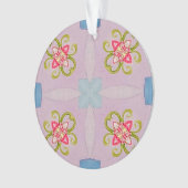 抽象芸術フローラクロスアクリルオーナメント オーナメント (正面)