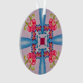 抽象芸術フローラクロスアクリルオーナメント オーナメント (正面)