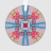 抽象芸術フローラクロスアクリルオーナメント オーナメント (裏面)