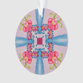 抽象芸術フローラクロスアクリルオーナメント オーナメント (正面)