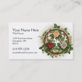 抽象芸術フローラケルトデザインアイリッシュ名刺 名刺 (正面)