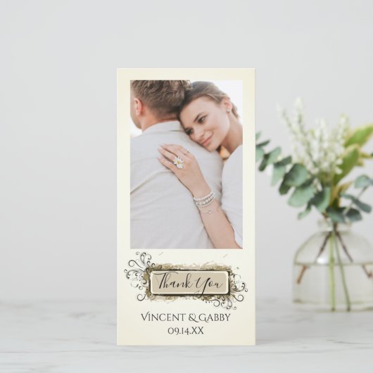 抽象芸術フローラサンキューフォトカード サンキューカード (スタンド正面)