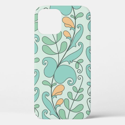 抽象芸術フローラシームレスパターン Case-Mate iPhoneケース (裏面)