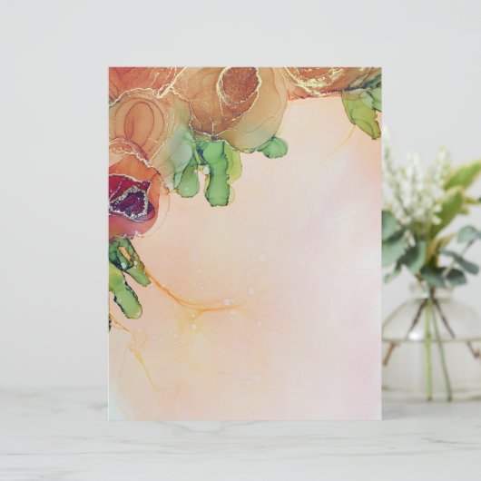 抽象芸術フローラスクラップブック紙 (スタンド正面)