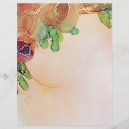 抽象芸術フローラスクラップブック紙