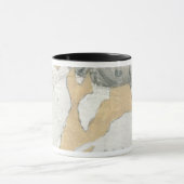 抽象芸術フローラスケッチ（接線背景） マグカップ (中央)