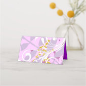 抽象芸術フローラスターバルミツワー座席エスコート プレイスカード (裏面)