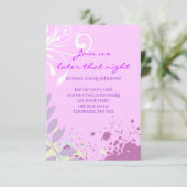 抽象芸術フローラスターバルミツワー披露宴 招待状 (スタンド正面)