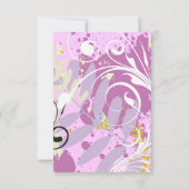 抽象芸術フローラスターバルミツワー披露宴 招待状 (裏面)