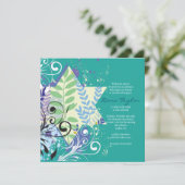 抽象芸術フローラスターバルミツワー招待状 招待状 (スタンド正面)